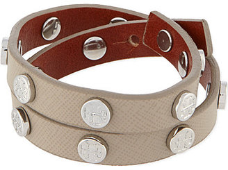Tory Burch Leather wrap bolt bracelet