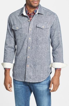 Tommy Bahama 'Utili-Twill' Original Fit Flannel Sport Shirt