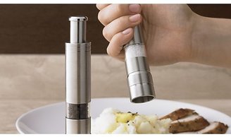 Crate & Barrel Mini Stainless Pepper Mill