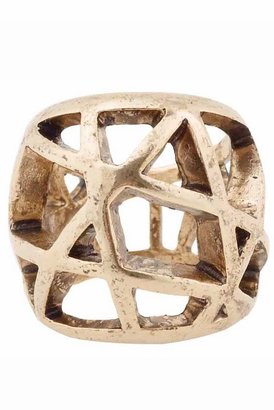 Low Luv by Erin Wasson Domed Cage Ring in Yellow Gold