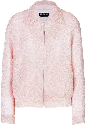 Rochas Woven Floral Bomber Jacket