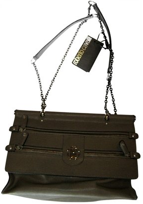 Roberto Cavalli New  Maxi Diva Leather Clutch Bag
