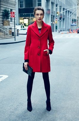 Kristen Blake Wool Blend Walking Coat (Regular & Petite)