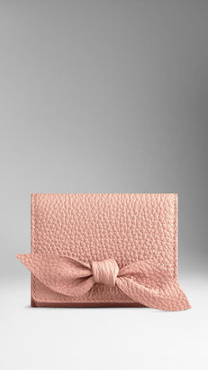 Burberry Knot Detail Leather Card Case