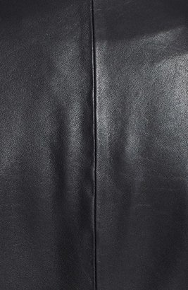 T Tahari 'Valerian' Leather & Knit Jacket
