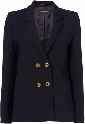 Jaeger Double Breasted Wool Blazer