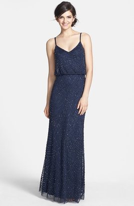 Adrianna Papell Embellished Blouson Gown