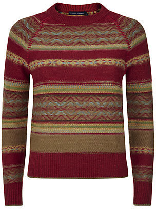 Ralph Lauren Blue Label Cropped Aztec Sweater