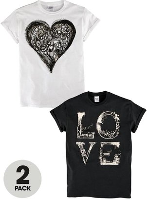 Love Label Love T-shirts (2 Pack)