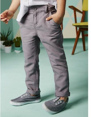Vertbaudet Boy's Linen & Cotton Trousers