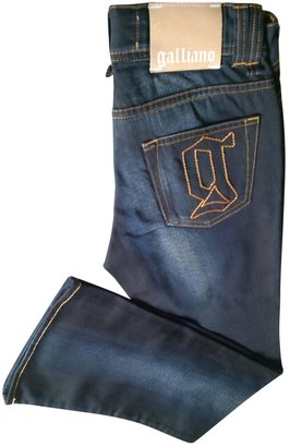 Galliano Blue Cotton Jeans