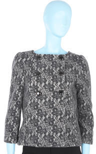 Marc by Marc Jacobs Double Breasted Lace Jacket - Black