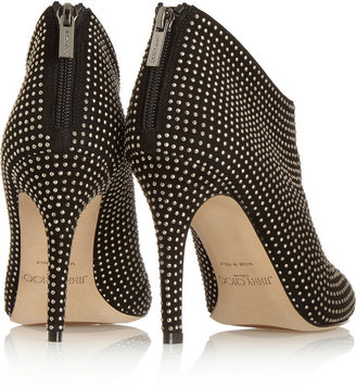 Jimmy Choo Mendez studded suede ankle boots
