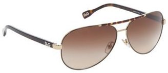 D&G 1024 D&G Brown tortoiseshell aviator style sunglasses