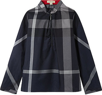 Burberry Checked twill blouse 5 years