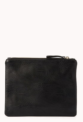 Forever 21 Classic Faux Leather Pouch