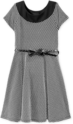 Sequin Hearts Girls' Textured Dot Dress