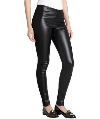RD Style black faux leather and knit leggings