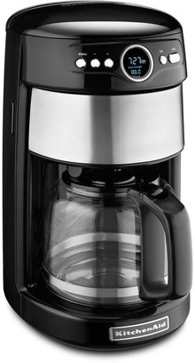 KitchenAid 14-Cup Programmable Coffee Maker with Glass Carafe in Onyx Black