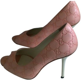 Gucci Pink Leather Heels