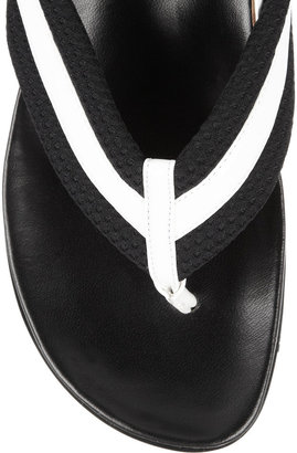 Marni Patent-leather and piqué platform sandals