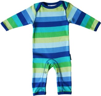 House of Fraser Toby Tiger Baby organic cotton blue sleepsuit