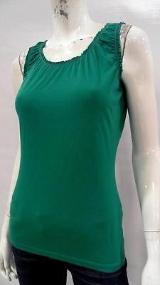 Merona NEW Womens S Soft Cami Tank Top Pull Over Scoop Neck Ruched CHOP 2JZQz1