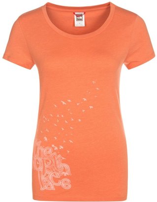 The North Face BIRDS & CLOUDS Print Tshirt miami orange