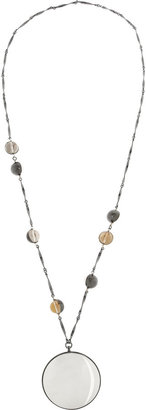 Bottega Veneta Sterling silver quartz necklace