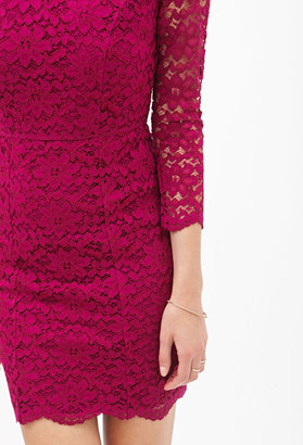 Forever 21 Forever21 Classic Floral Lace Dress