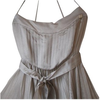 Chanel Silver Silk Dress