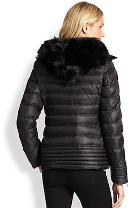 Dawn Levy Tocca Fur-Panel Puffer Coat