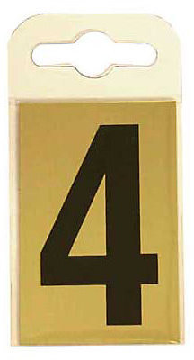 House Number Plate - Black and Gold - 4