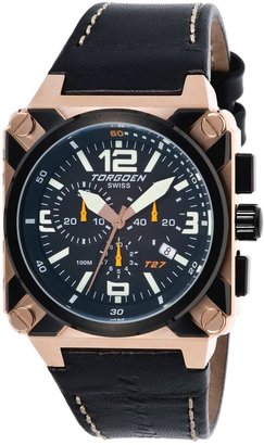 Torgoen Swiss Men's T27105 T27 Chronograph Rose-Tone Aviation Watch