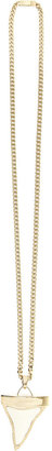 Givenchy Shark Tooth necklace in pale gold-tone and skate