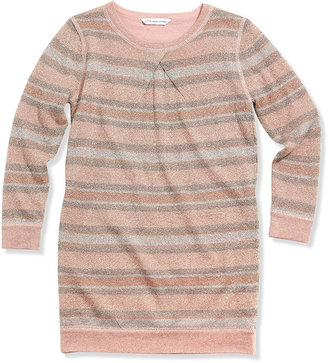 Little Marc Jacobs Girls' Striped Metallic Shirtdress, Sizes 2-5