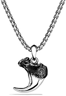 David Yurman Petrvs Bobcat Claw Amulet on Chain