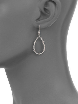 Judith Ripka White Sapphire-Accented Drop Earrings