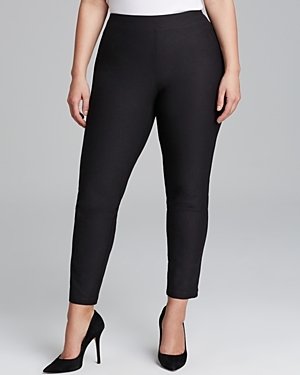 Eileen Fisher Plus Size Washable Stretch Crepe Slim Ankle Pants
