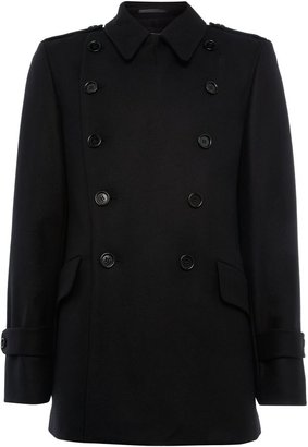 French Connection Men's Wool Military Coat