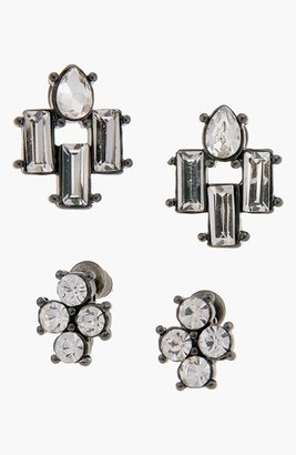Erickson Beamon ROCKS 'Heart of Glass' Stud Earrings (Set of 2)