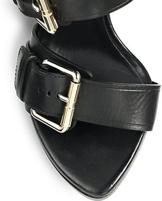 Proenza Schouler Leather Buckle Sandals