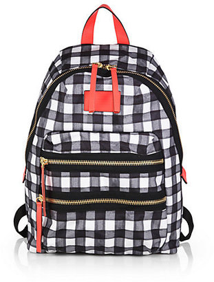 Marc by Marc Jacobs Check-Patterned Nylon Packrat Backpack