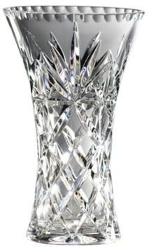 Royal Doulton Small 24% lead crystal 'Newbury' hollow sided vase