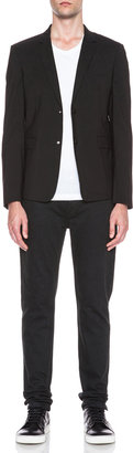 Kris Van Assche Short Suit Poly-Blend Jacket in Black