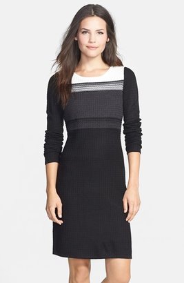 Ivanka Trump Colorblock Sweater Dress