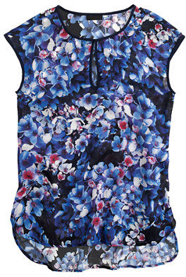J.Crew Collection inky floral top
