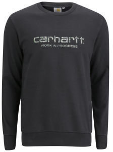 Carhartt Men's Camo Driving Script Sweatshirt Black/Satin Green