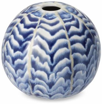 Williams-Sonoma Ceramic Herringbone Round Vase