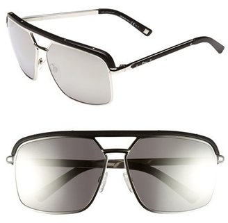Christian Dior 'Havane' 61mm Metal Aviator Sunglasses